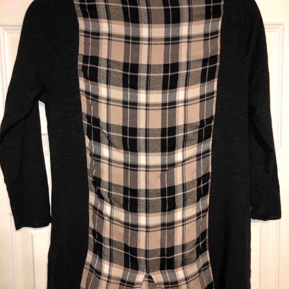 Lucky Brand Black Plaid Split Back - image 3